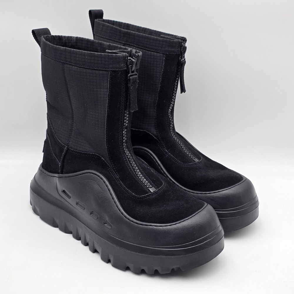 UGG PEAKMOD Mud &Waterproof BOOT BLACK SUEDE ZIP BOOT Men's 12 ALL DAY COMFORT